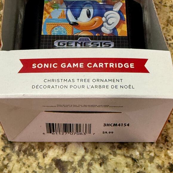 New Hallmark Sega Sonic The Hedgehog Game Cartridge Christmas Tree Ornament - Picture 7 of 8